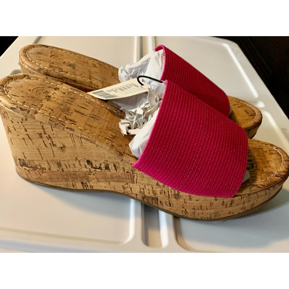 NWT Urban Outfitters Heather Wedge Sandals Size 9 - Picture 5 of 8